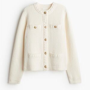 Cardigan with Gold Tone Buttons